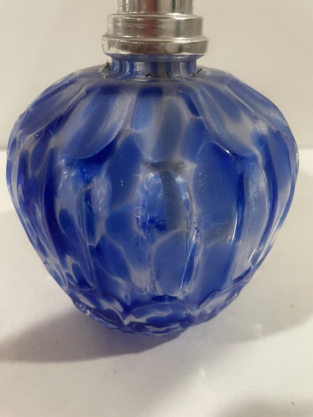 Art Glass Fragrance Diffuser Swirl Blue Decorative - Picture 15 of 16
